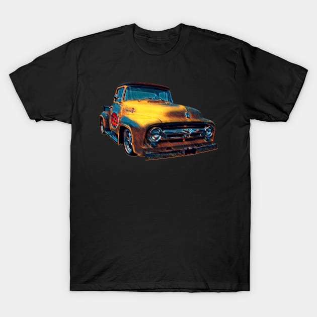 Ford F100 Pickup T-Shirt by Tedwear